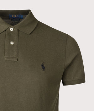 Custom Slim Fit Mesh Polo Shirt. Shot by EQVVS. Detail shot.