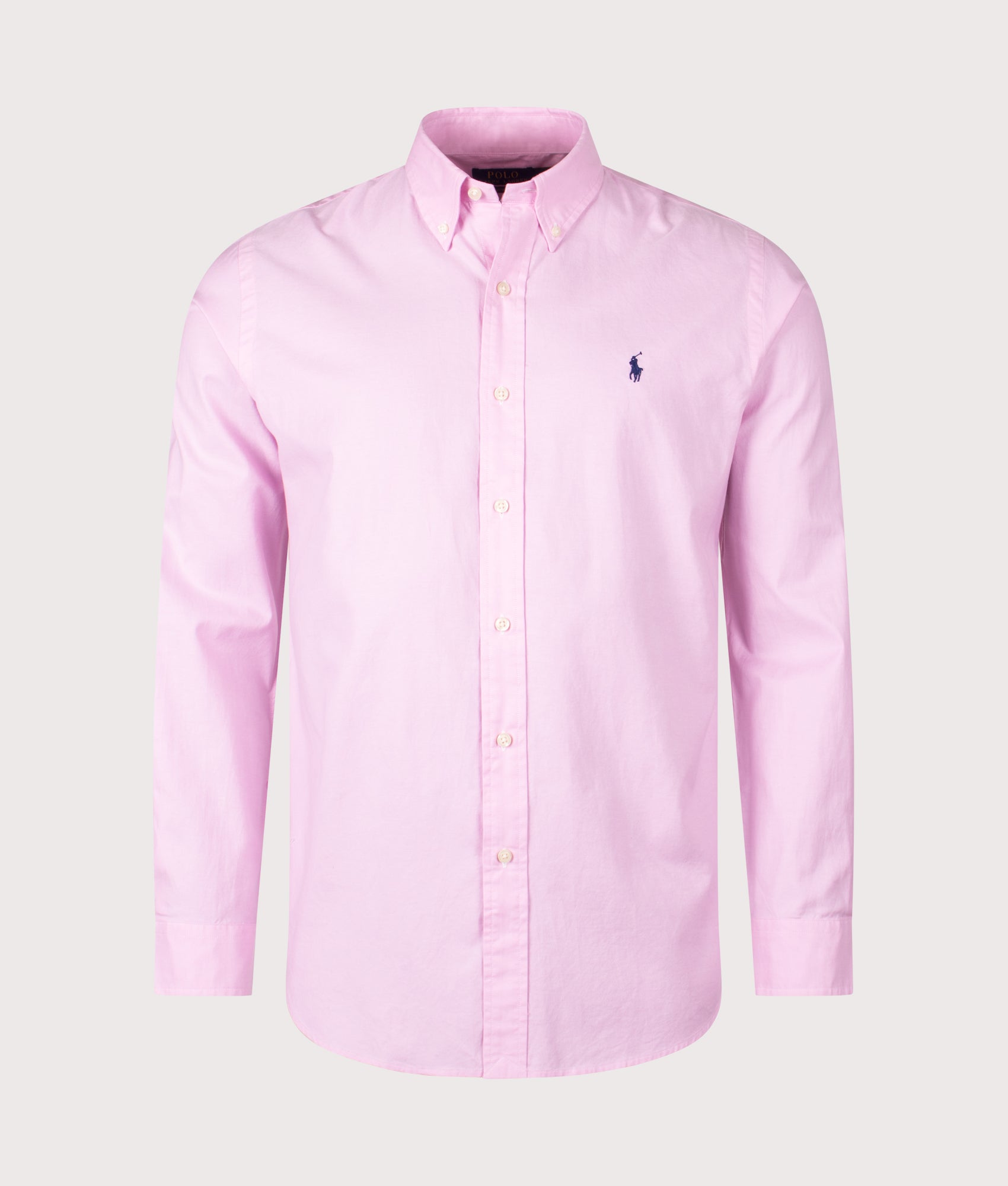 Custom Fit Stretch Oxford Shirt. Shot by EQVVS. Front shot.