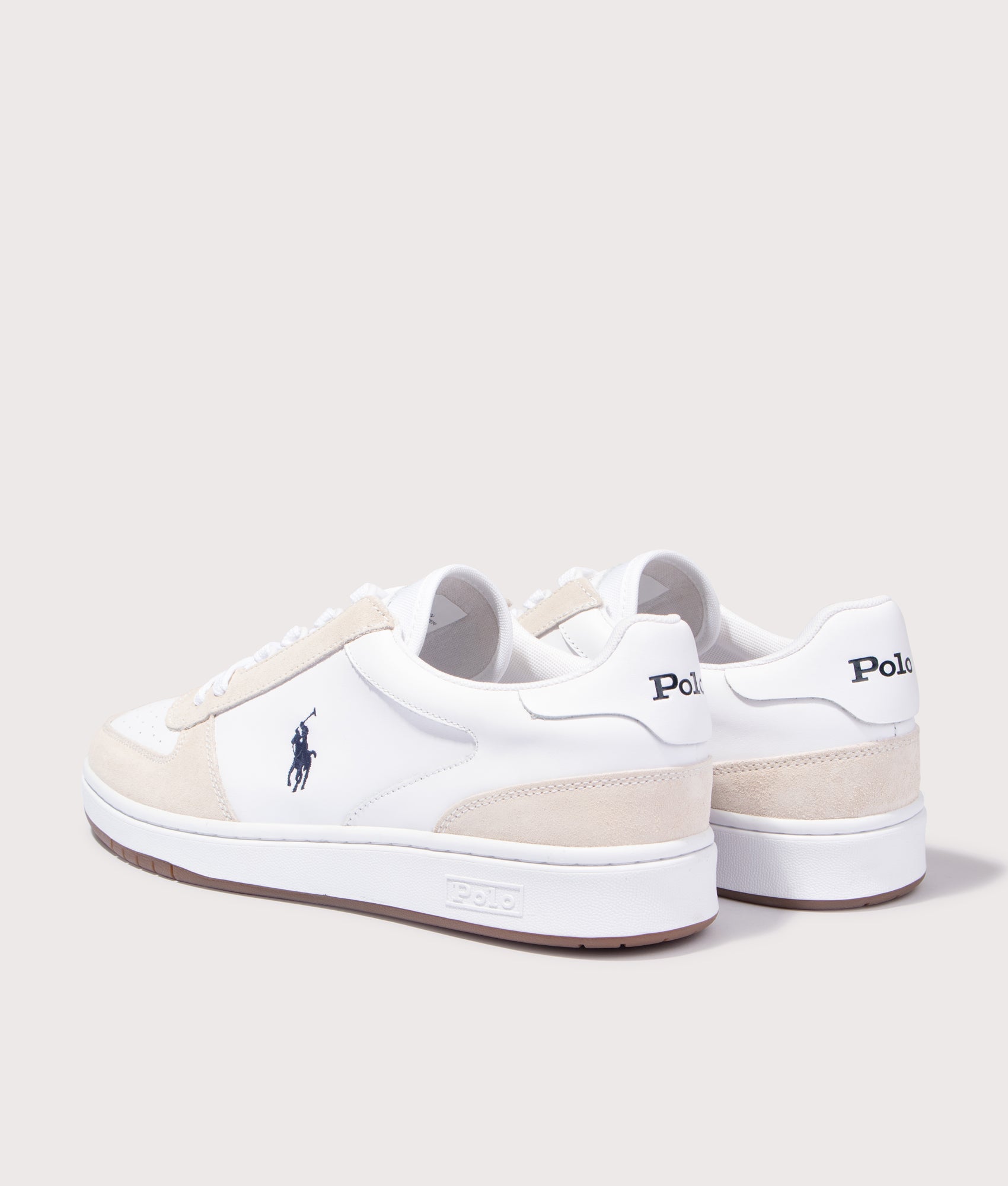 Court Leather-Suede Sneakers. Shot by EQVVS. Back shot.