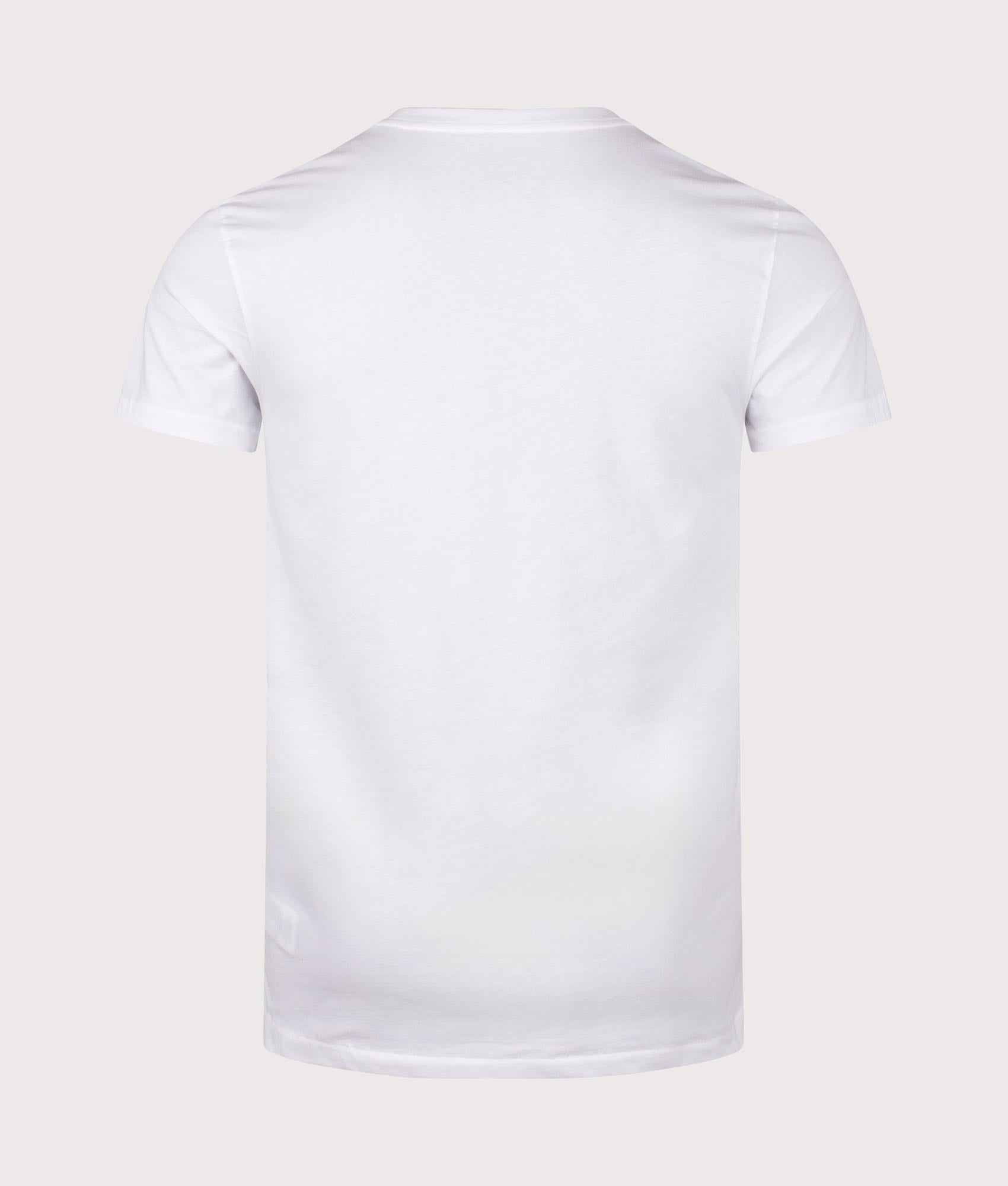 Polo Ralph Lauren 3 Pack Crewneck T-Shirt in White. Shot at EQVVS. Back shot 