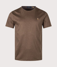 Custom Slim Fit Pima T-Shirt: 042 Nutmeg Brown Heather 