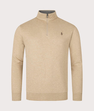 Quarter Zip Sweatshirt Tan Heather | Polo Ralph Lauren | EQVVS