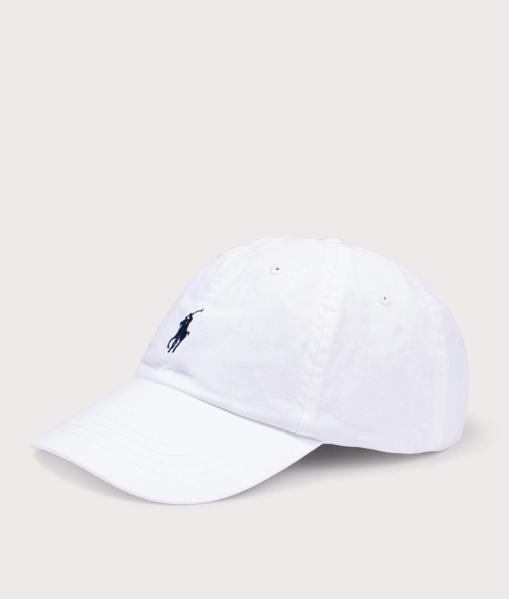 Cotton Baseball Cap White/Newport Navy | Polo Ralph Lauren | EQVVS