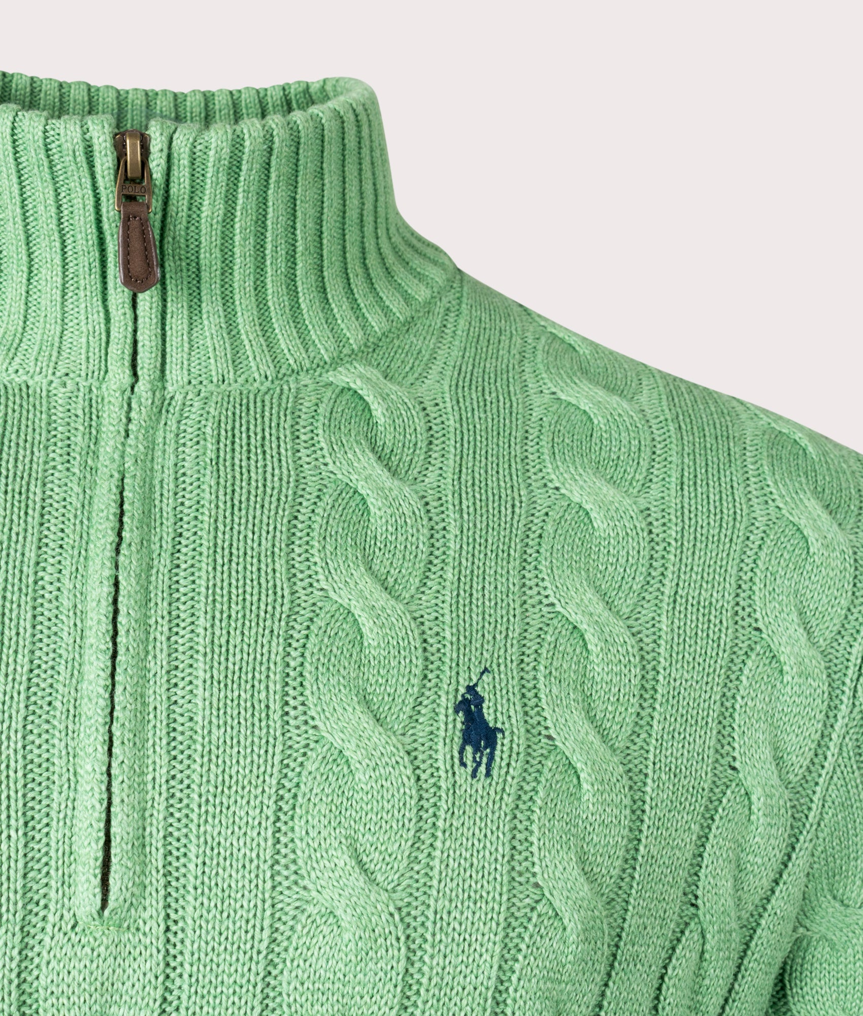 Cable-Knit-Quarter-Zip-Jumper-Fieldgreen-Heather-Polo-Ralph-Lauren-EQVVS