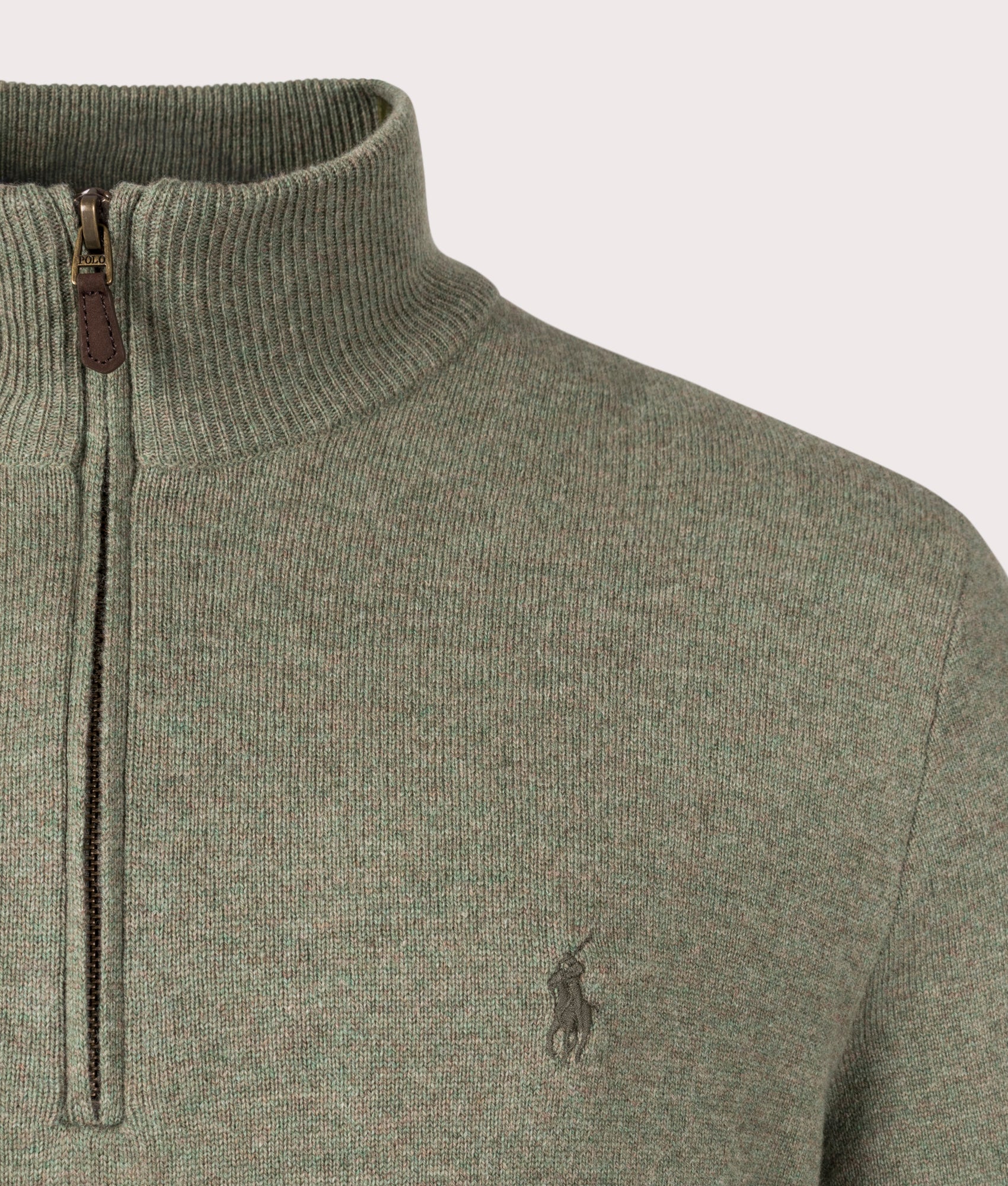 Merino-Wool-Quarter-Zip-Jumper-Woodland-Heather-Polo-Ralph-Lauren-EQVVS