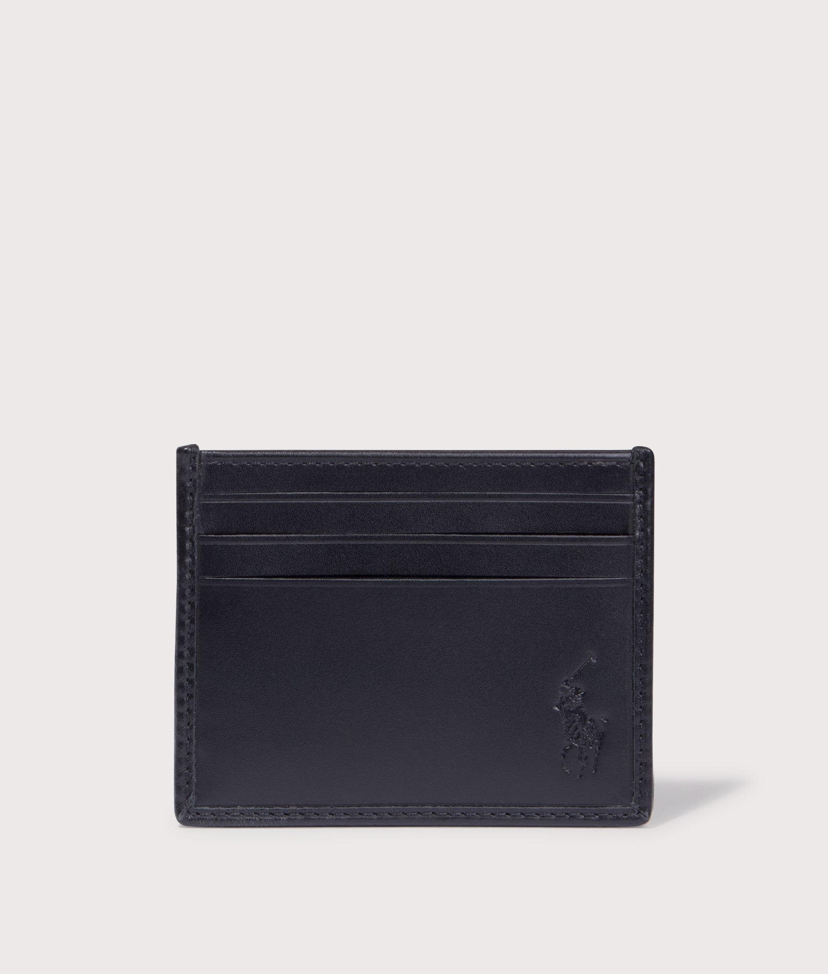Signature Pony Leather Card Case. Shot by EWVVS. Back shot.