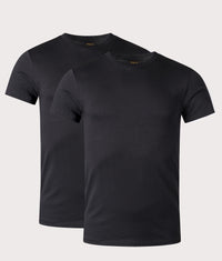 2 Pack Classic Crewneck Undershirt T-Shirt: 001 Polo Black/Polo Black 