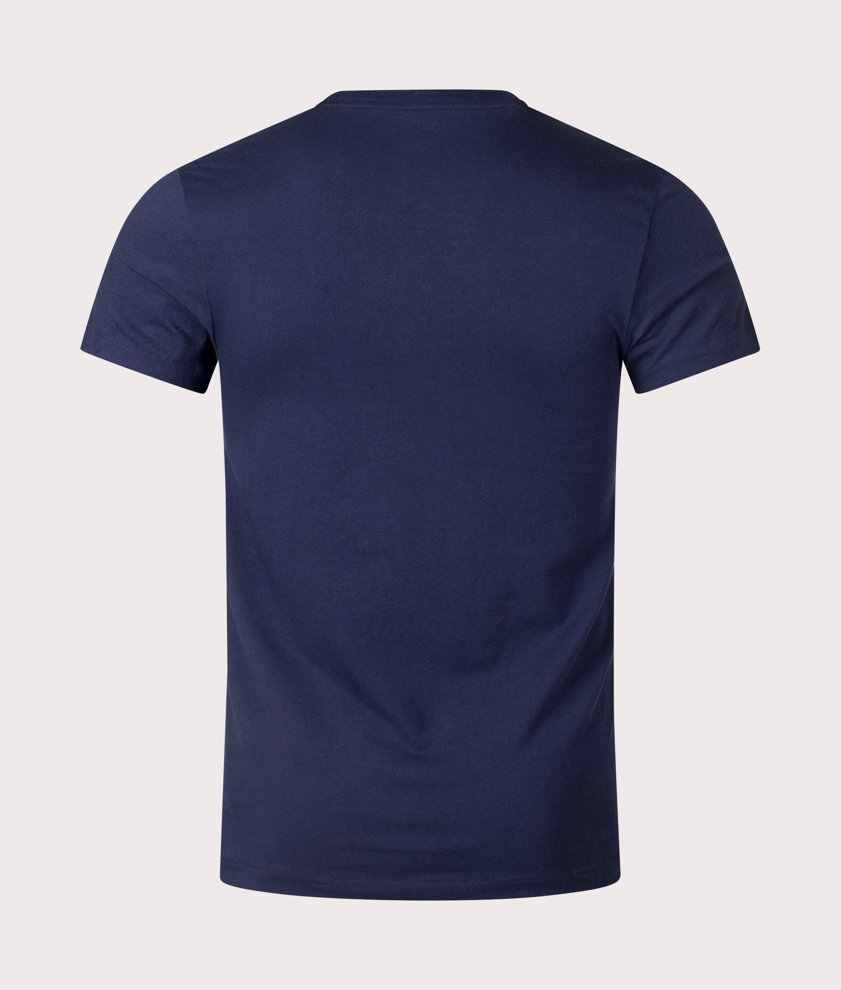 Polo Ralph Lauren 2 Pack Classic Crewneck Undershirt T-Shirt in Navy. Shot at EQVVS.  Back shot 