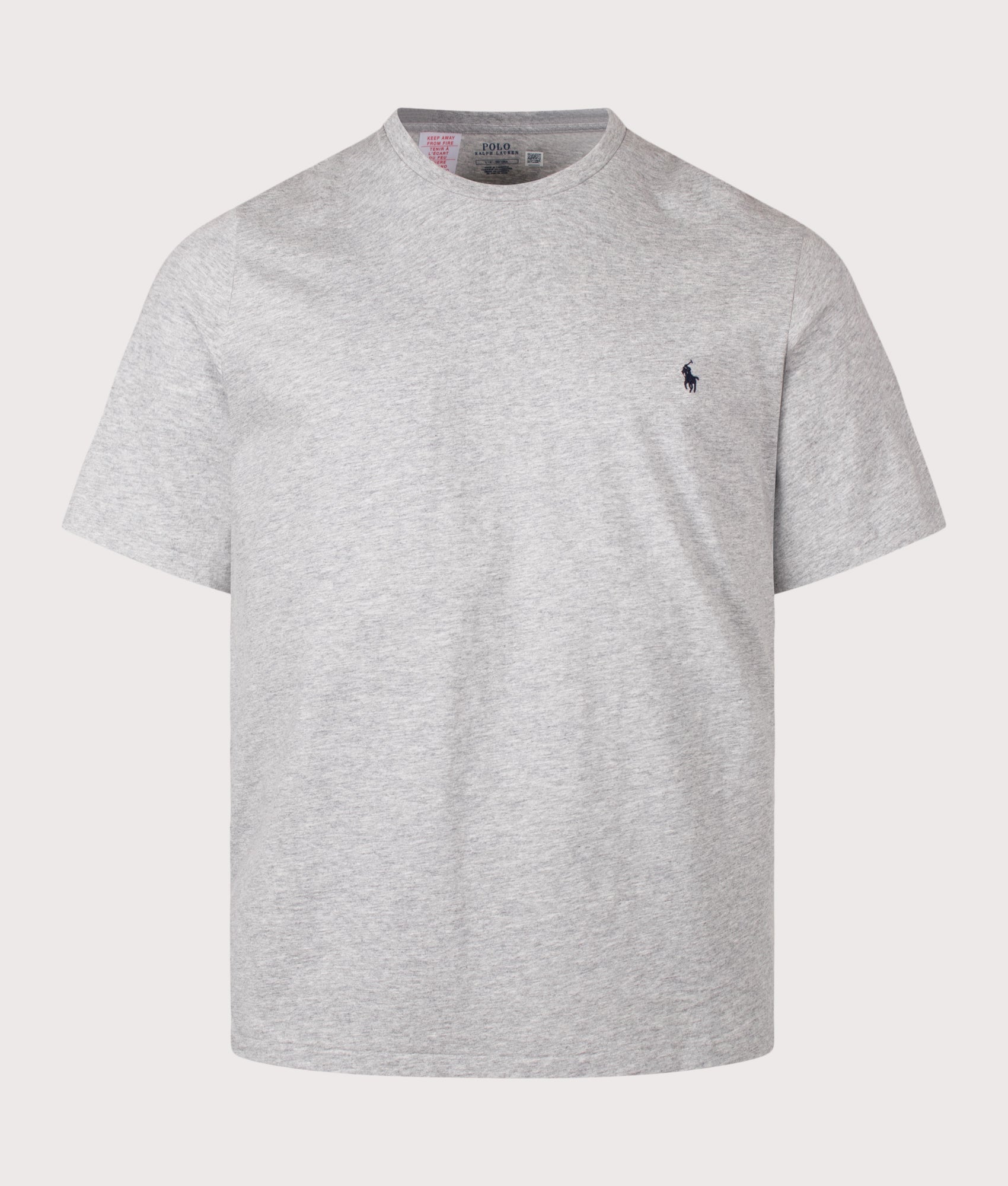 Polo Ralph Lauren Classic Fit (Relaxed) Lightweight T-Shirt in Andover Heather at EQVVS Menswear. Front shot.