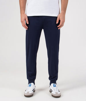 Polo Ralph Lauren Lounge Classic Fit Joggers in Cruise Navy at EQVVS Menswear. Model Front Shot. 
