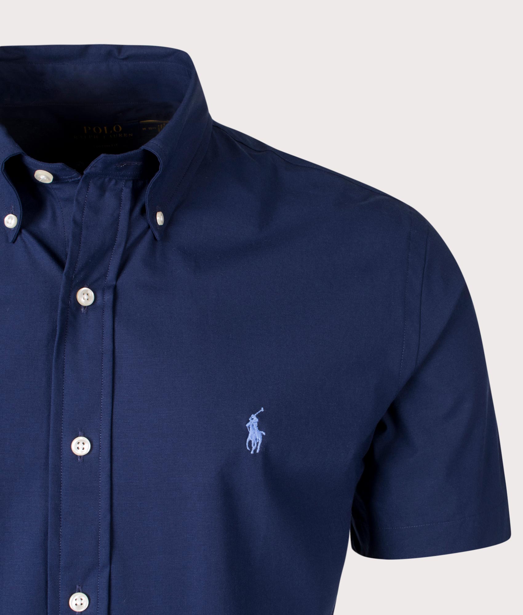 Custom-Slim-Fit-Short-Sleeve-Shirt-Newport-Navy-Polo-Ralph-Lauren-EQVVS