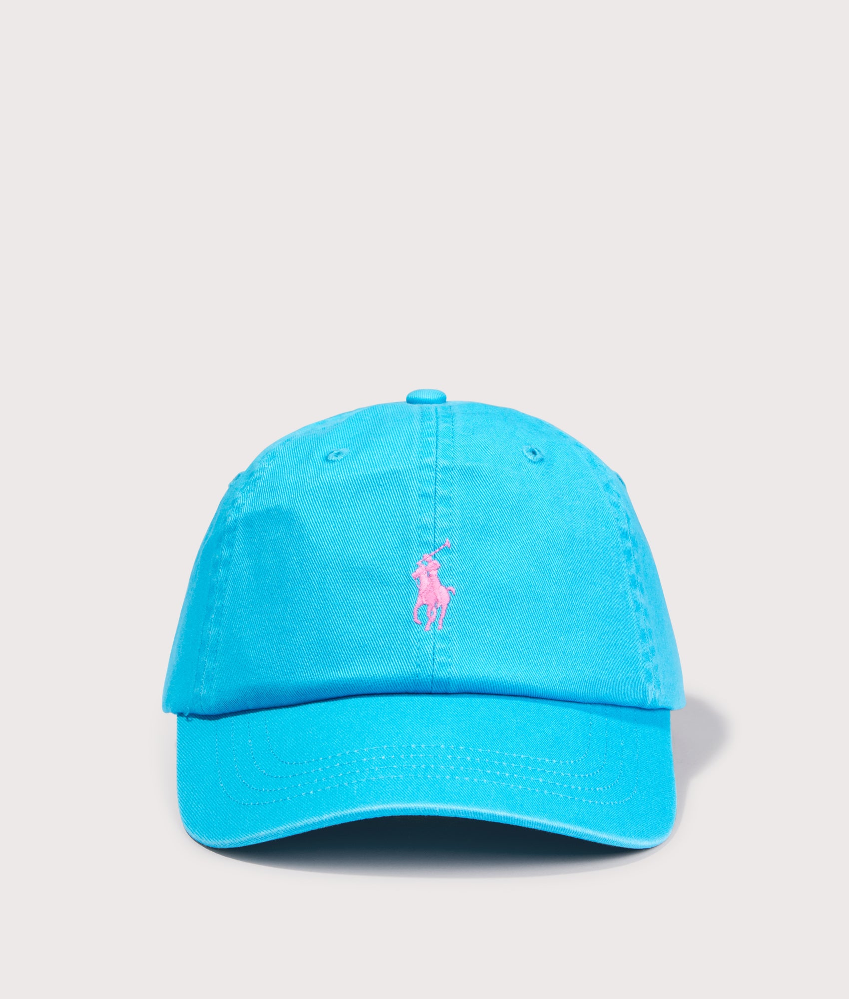 Cotton Chino Baseball Cap in Cove Blue | Polo Ralph Lauren | EQVVS | Front shot 