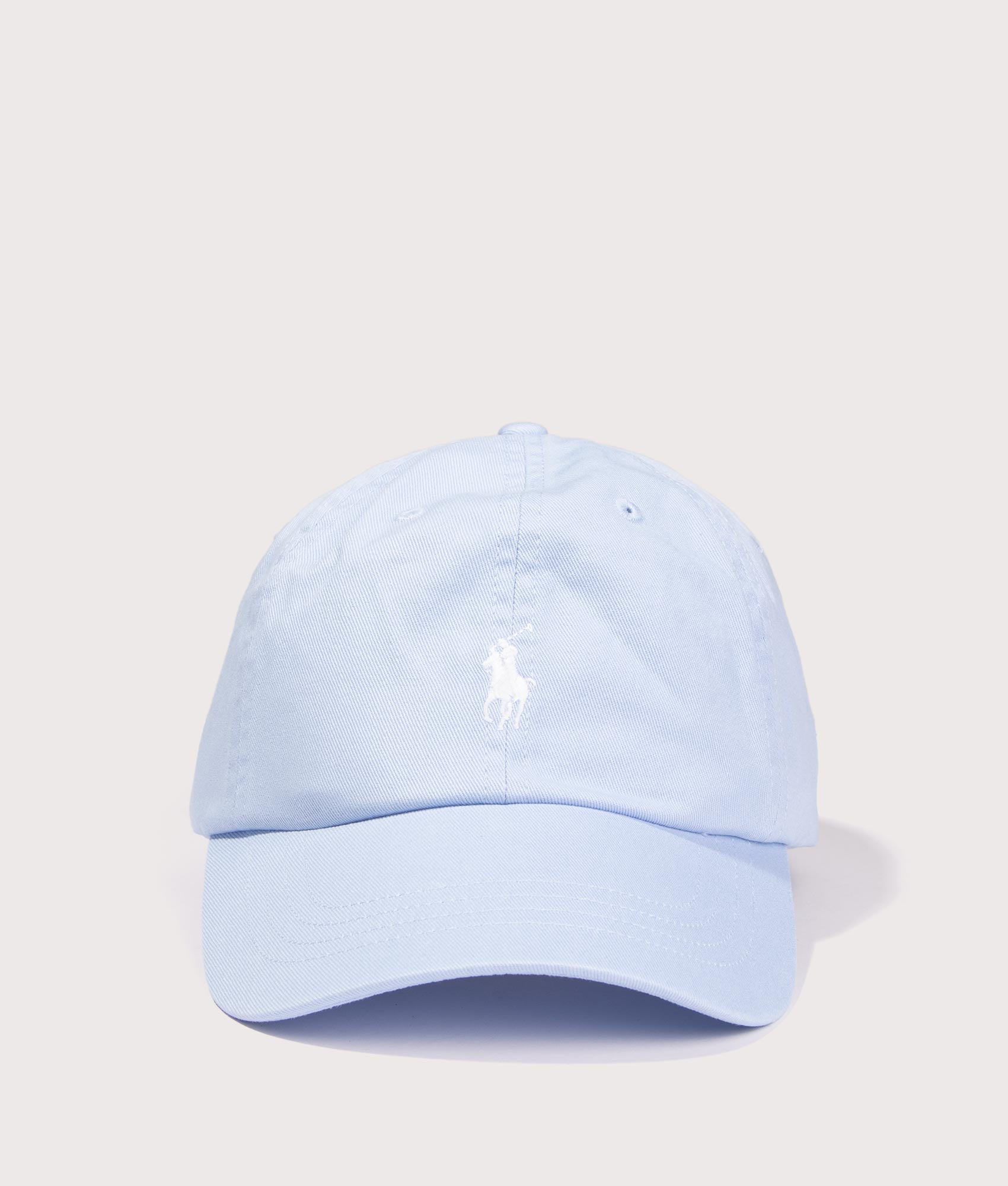 Polo Ralph Lauren Iconic Cotton Chino Ball Cap in Elite Blue at EQVVS Menswear. Front shot.