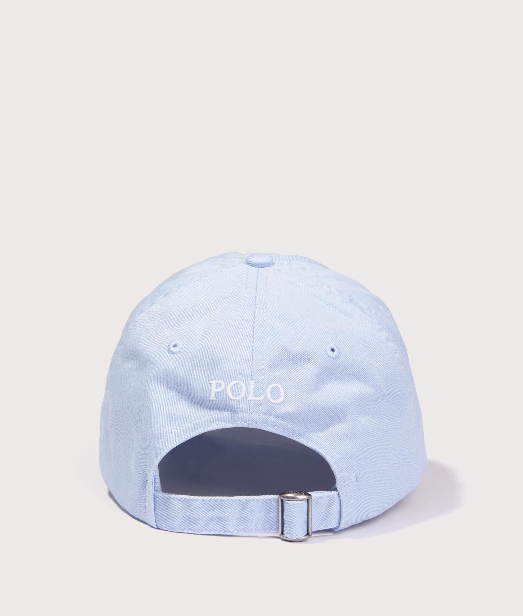 Polo Ralph Lauren Iconic Cotton Chino Ball Cap in Elite Blue at EQVVS Menswear. Back shot.