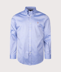 Custom Fit Oxford Dress Shirt: 002 True Blue/White 