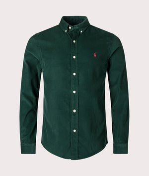 Polo Ralph Lauren Slim Fit Corduroy Shirt Moss Agate EQVVS 