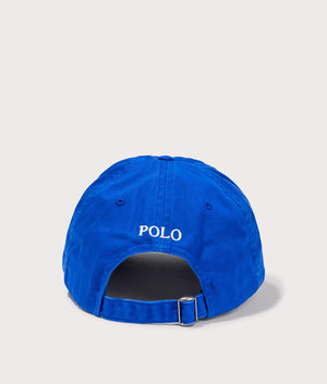 Classic Sport Cap in New Sapphire by Polo Ralph Lauren. EQVVS Back Angle Shot.
