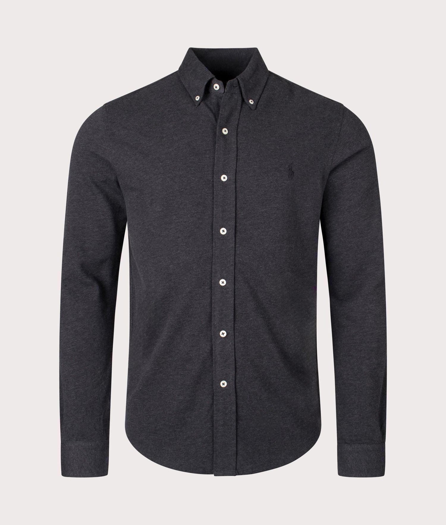 Featherweight Mesh Shirt Dark Granite Heather | Polo Ralph Lauren 