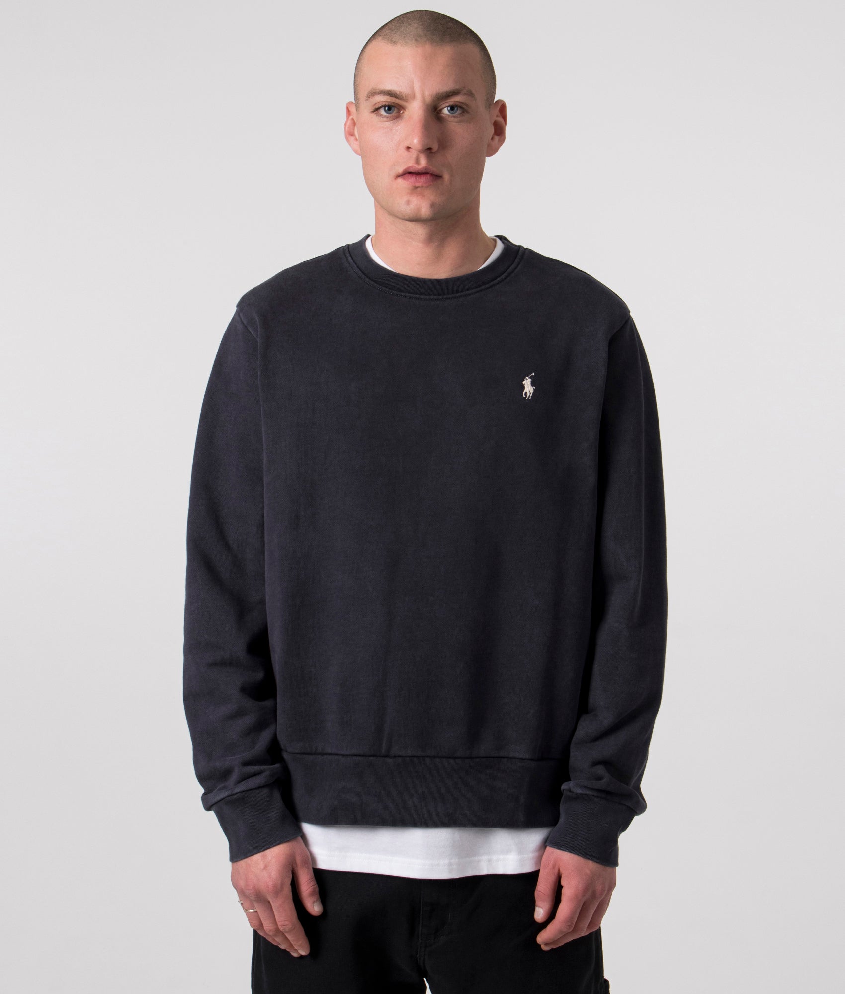 Loopback Terry Sweatshirt - Faded Black - Polo Ralph Lauren - EQVVS - Front