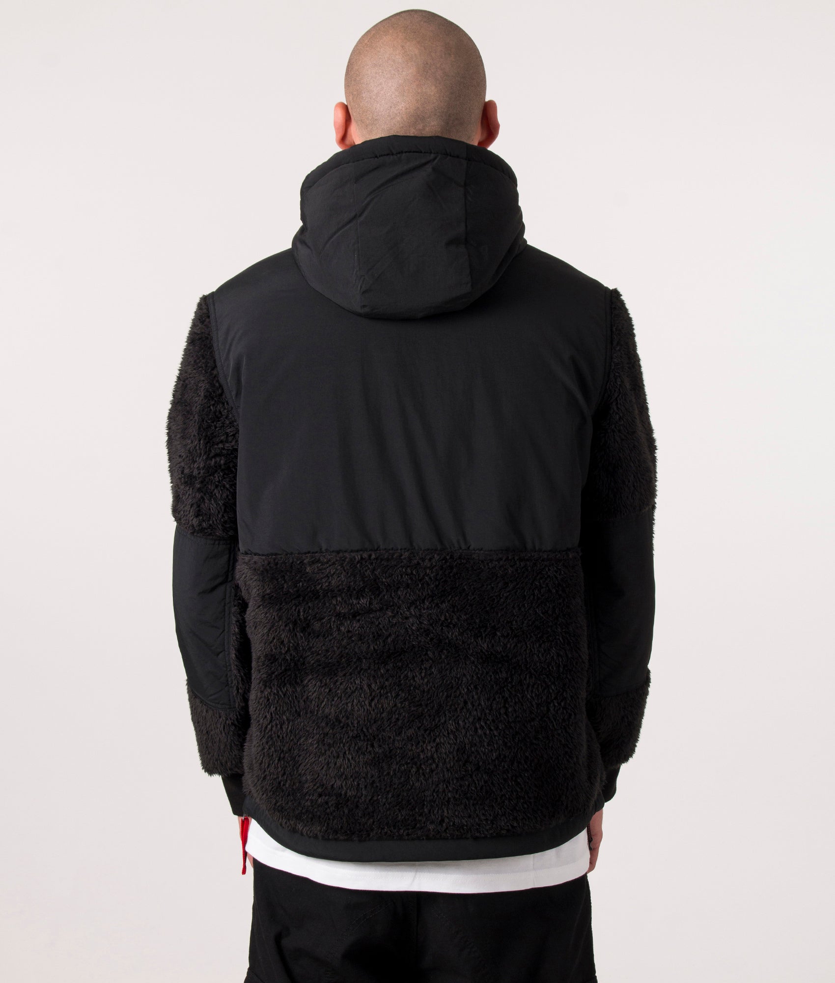 Quarter-Zip-Fleece-Pullover-Black-Polo-Ralph-Lauren-EQVVS-Back-Image
