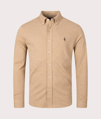 Featherweight Mesh Shirt: 115 Classic Camel Heather 