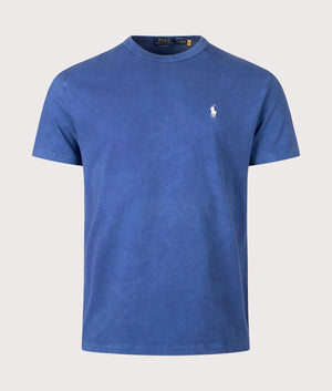 Polo Ralph Lauren Classic Fit Jersey T-Shirt in Light Navy, 100% Cotton Front Shot at EQVVS