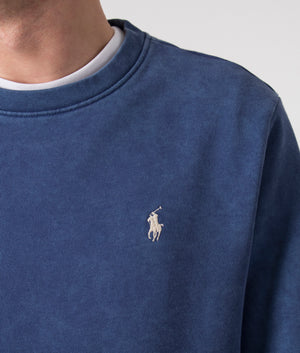 Loopback Terry Sweatshirt in Light Navy - Polo Ralph Lauren - EQVVS - Front
