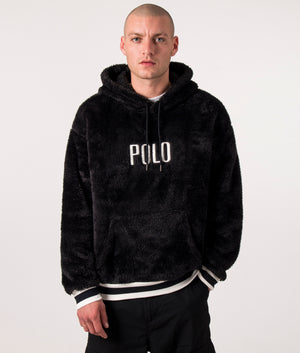 POLO-Trimmed-Hoodie-Polo-Black-Polo-Ralph-Lauren-EQVVS-Front-Image