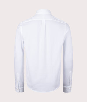 Polo Ralph Lauren Knit Oxford Shirt in White Back shot EQVVS