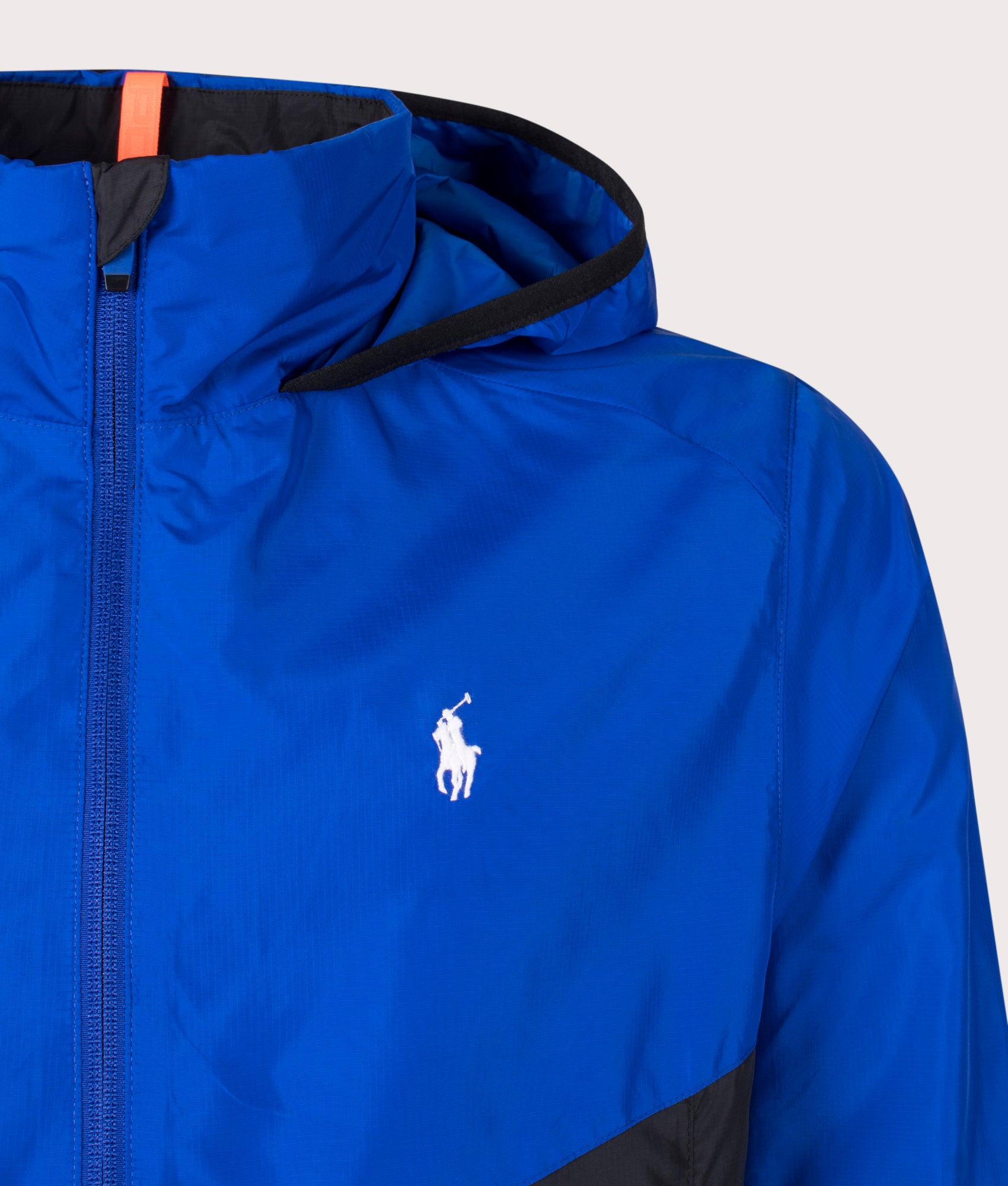 Vital Lined Windbreaker in Sapphire Star by Polo Ralph Lauren. EQVVS Detail Shot.