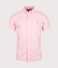 Custom Fit Short Sleeve Lightweight Oxford Shirt: 007 New Rose 