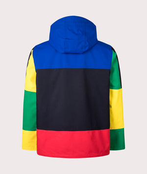 Eastland Lined Bomber Jacket in Sapphire Star Multi by Polo Ralph Lauren. EQVVS Back Angle Shot.