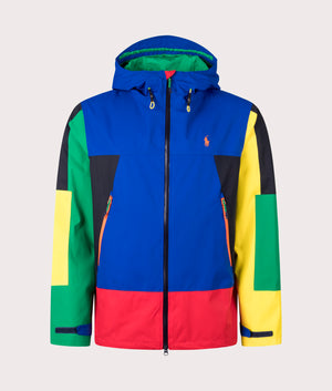 Eastland Lined Bomber Jacket in Sapphire Star Multi by Polo Ralph Lauren. EQVVS Front Angle Shot.