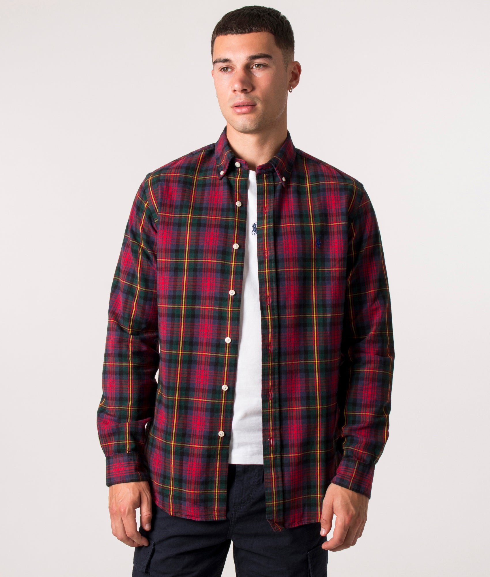 Custom-Fit-Lightweight-Shirt-Red/Green-Multi-Polo-Ralph-Lauren-EQVVS
