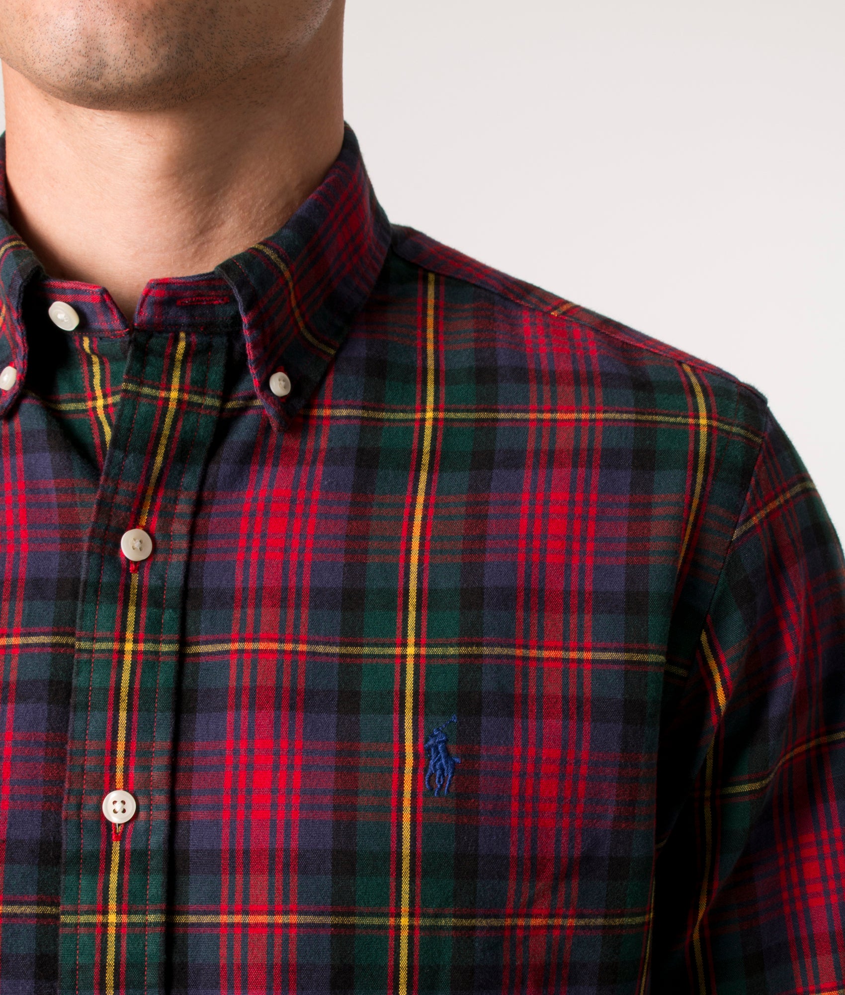 Custom-Fit-Lightweight-Shirt-Red/Green-Multi-Polo-Ralph-Lauren-EQVVS