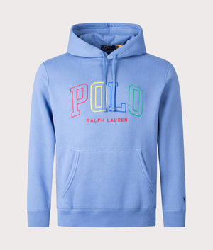 Polo Ralph Lauren Multi POLO Hoodie in Nimes Blue Front Shot at EQVVS