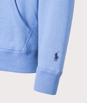 Polo Ralph Lauren Multi POLO Hoodie in Nimes Blue Detail Shot at EQVVS
