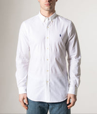Slim Fit Stretch Poplin Shirt: 002 White 