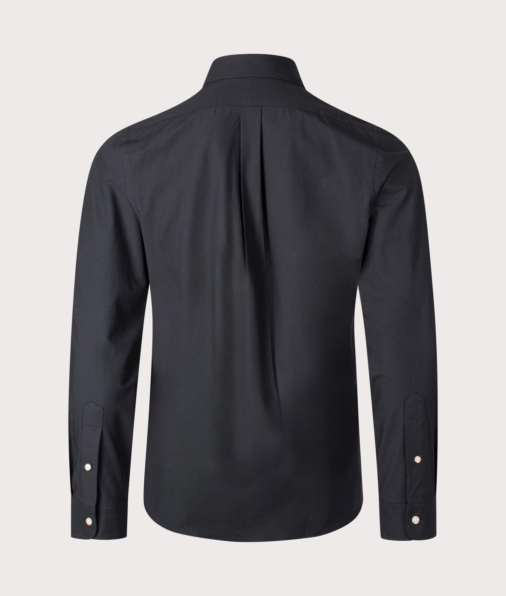Polo Ralph Lauren, Custom Fit stretch poplin Shirt, polo black, Eqvvs Menswear, back shot angle