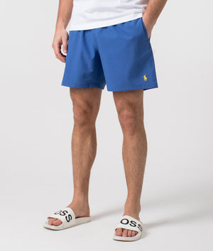 Polo Ralph Lauren Regular Fit Traveler Swim Shorts Liberty Blue Angle Shot EQVVS