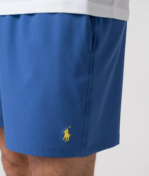 Polo Ralph Lauren Regular Fit Traveler Swim Shorts Liberty Blue Detail Shot EQVVS