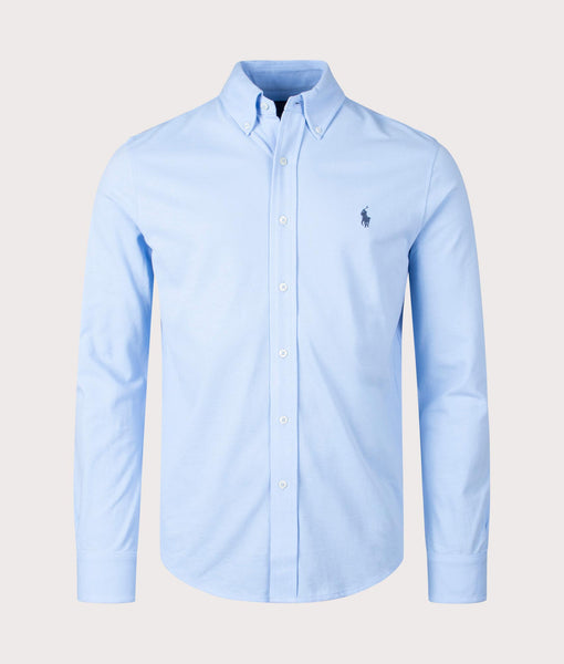 Featherweight Mesh Shirt Bluebell Light Blue | Polo Ralph Lauren