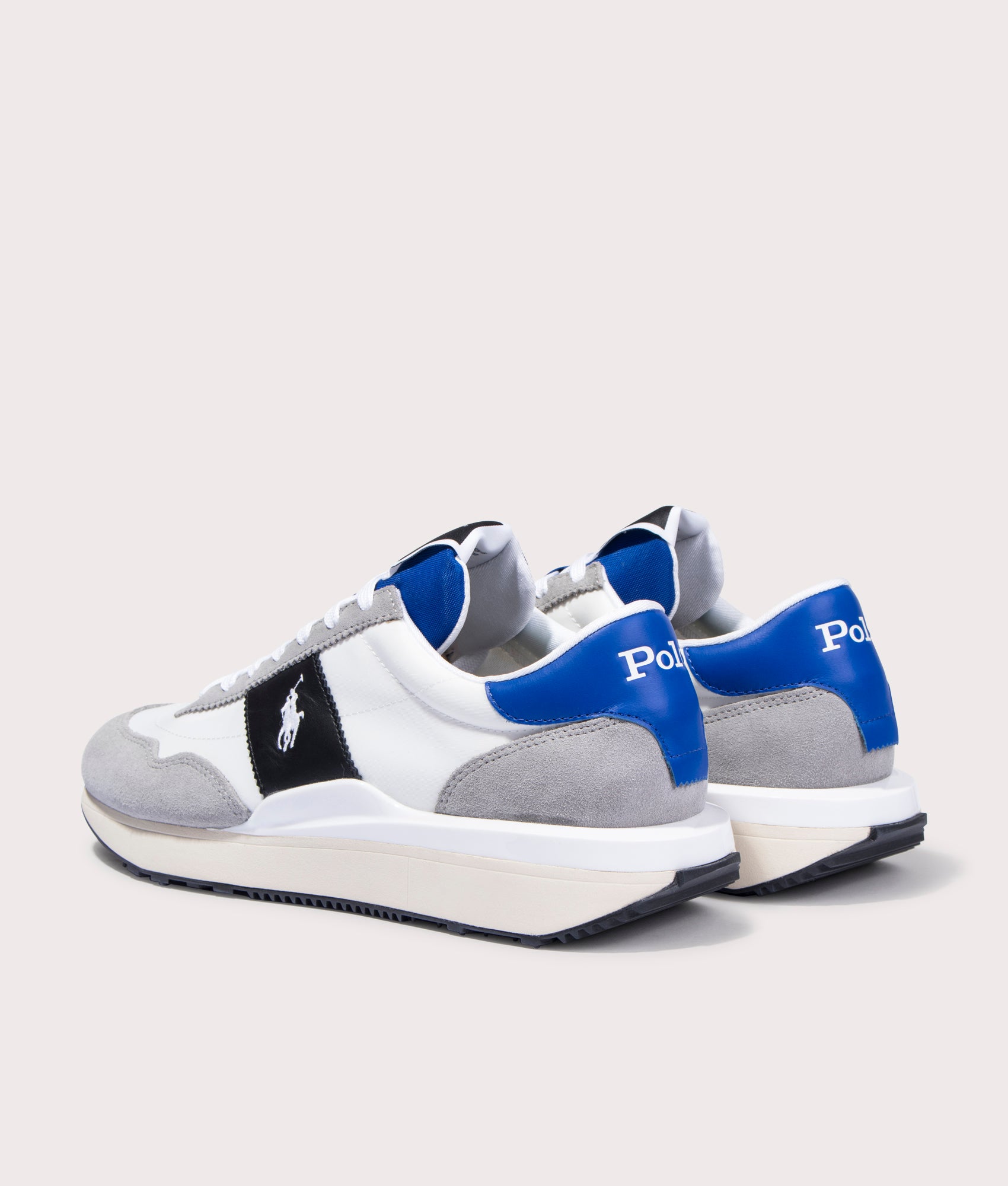 Train-89-PP-Low-Top-Lace-Sneakers-Soft Grey-Royal-Blue-White-Polo-Ralph-Lauren-EQVVS