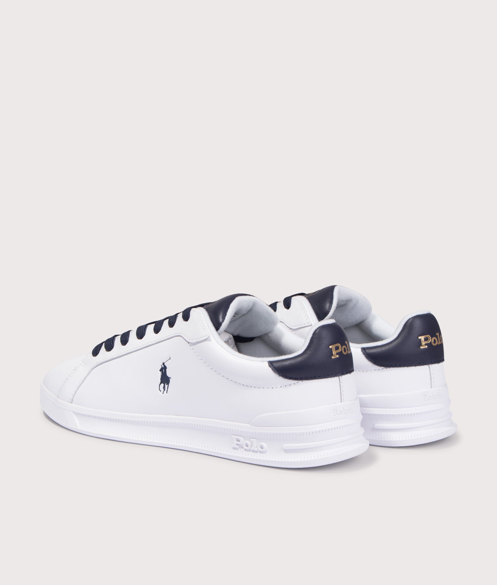 Heritage Court II Leather Sneakers. Shot by EQVVS. Back angled shot.