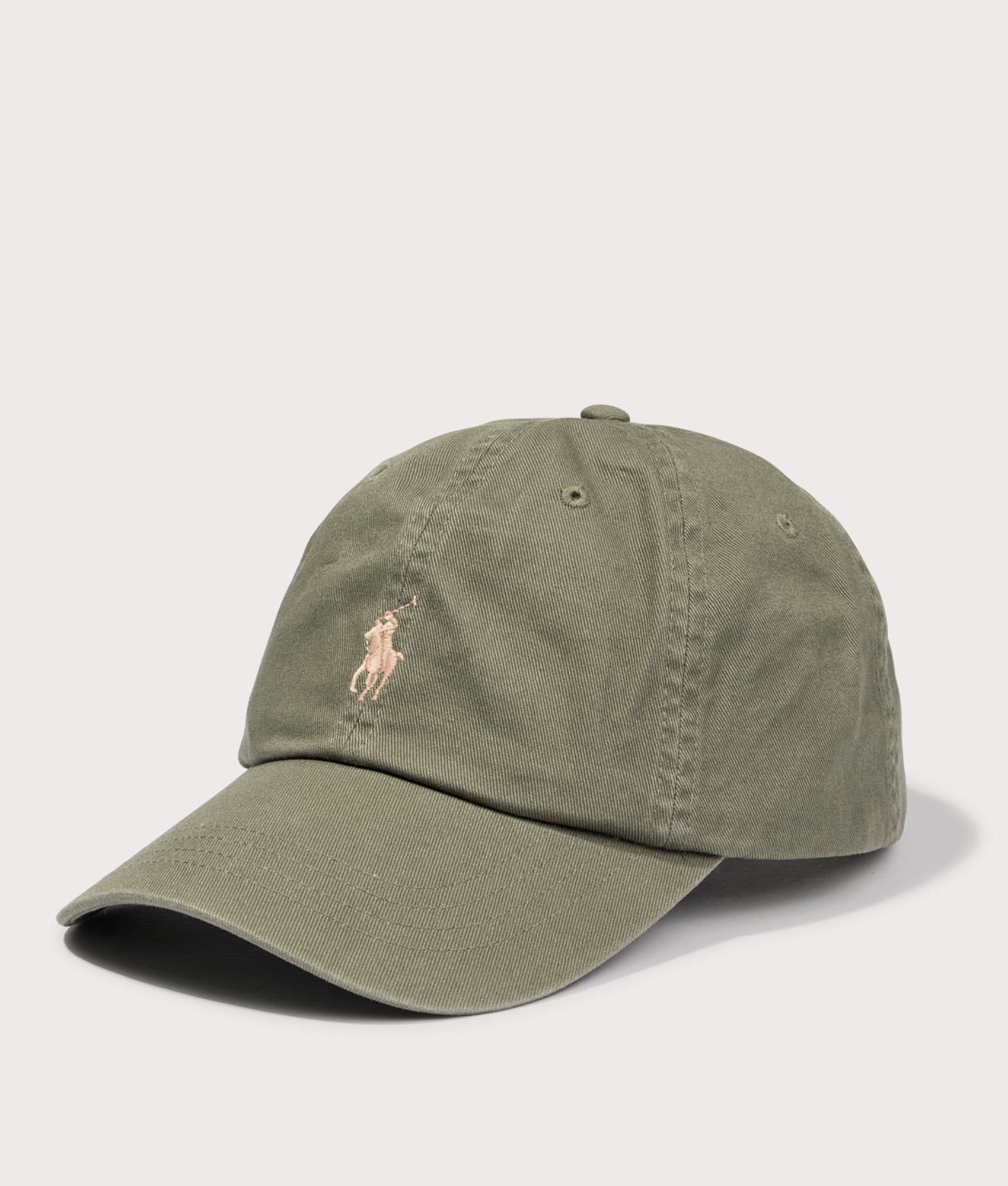 Polo Ralph Lauren Classic Sports Cap in Dark Sage Side Shot at EQVVS