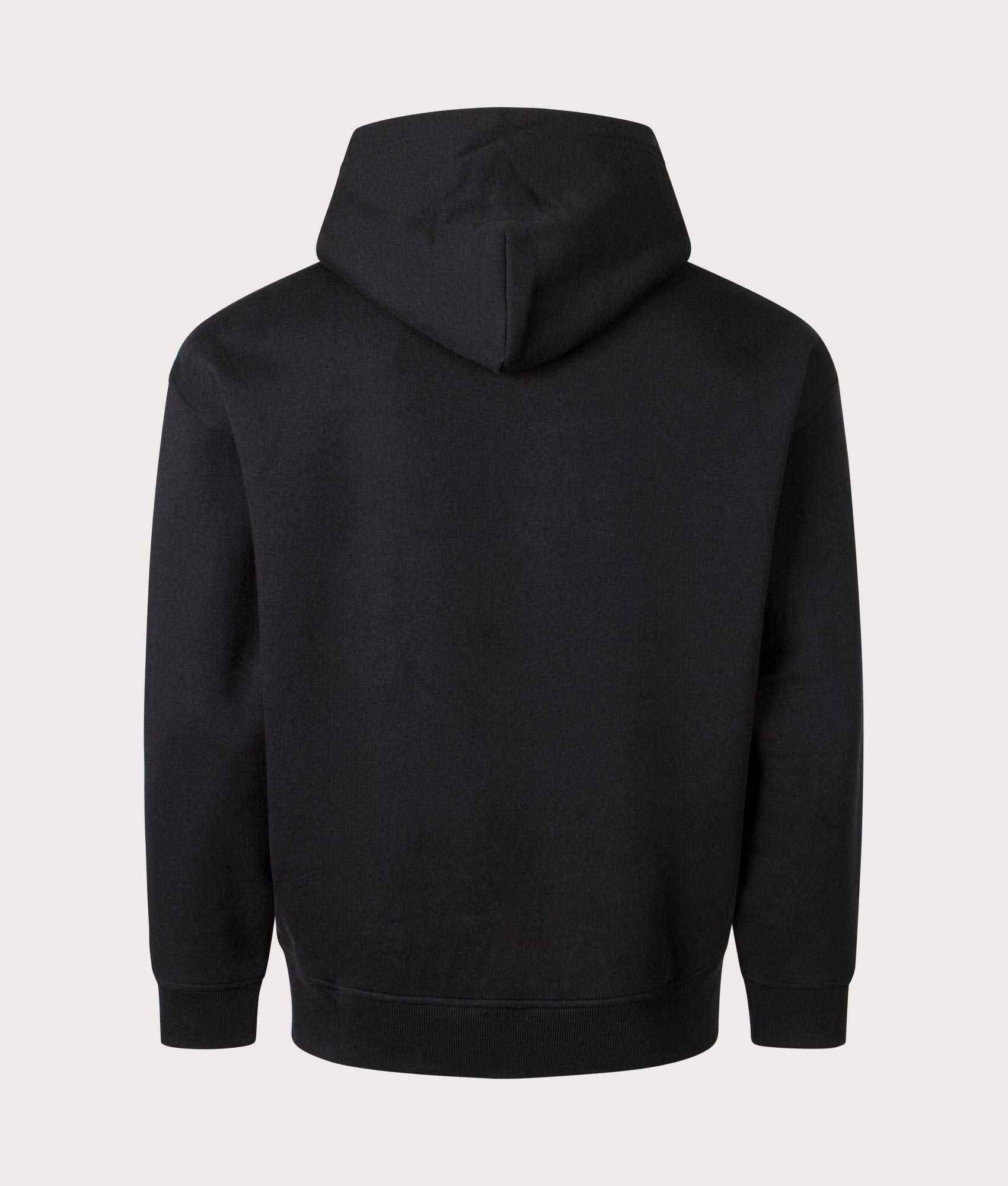 Oversized Big Pony Hoodie in Polo Black by Polo Ralph Lauren. EQVVS Back Angle Shot.
