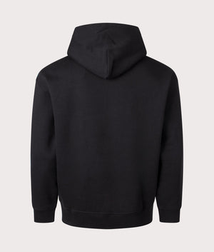 Oversized Big Pony Hoodie in Polo Black by Polo Ralph Lauren. EQVVS Back Angle Shot.