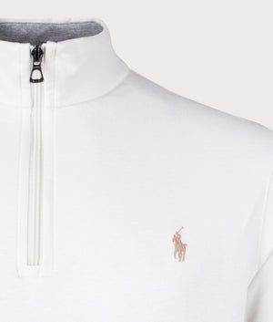 Quarter Zip Sweatshirt in Parchment Cream Parchment Cream EQVVS