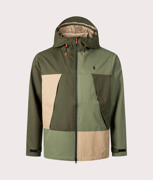 Polo Ralph Lauren Eastland Lined Jacket in Garden Trail Multi - Green & Khaki - 100% Cotton Front Shot at EQVVS