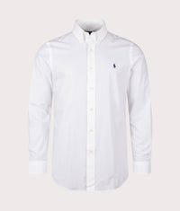 Custom Fit Stretch Poplin Shirt: 002 White 